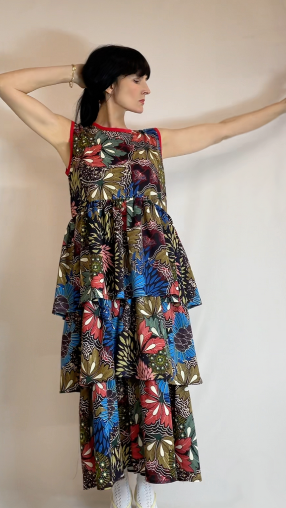 The Carousel Sleeveless Dress in Jersey