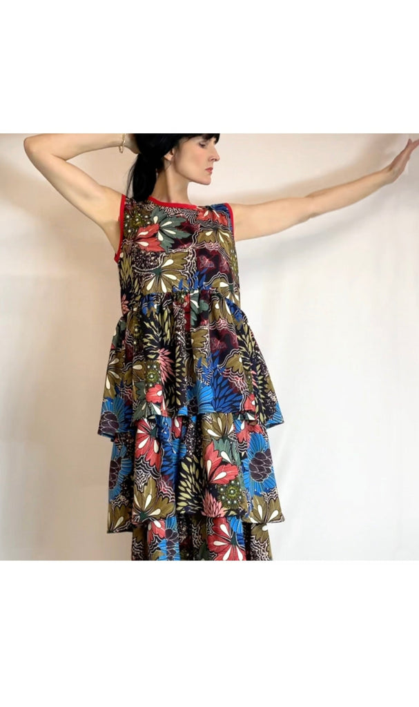 The Carousel Sleeveless Dress in Jersey