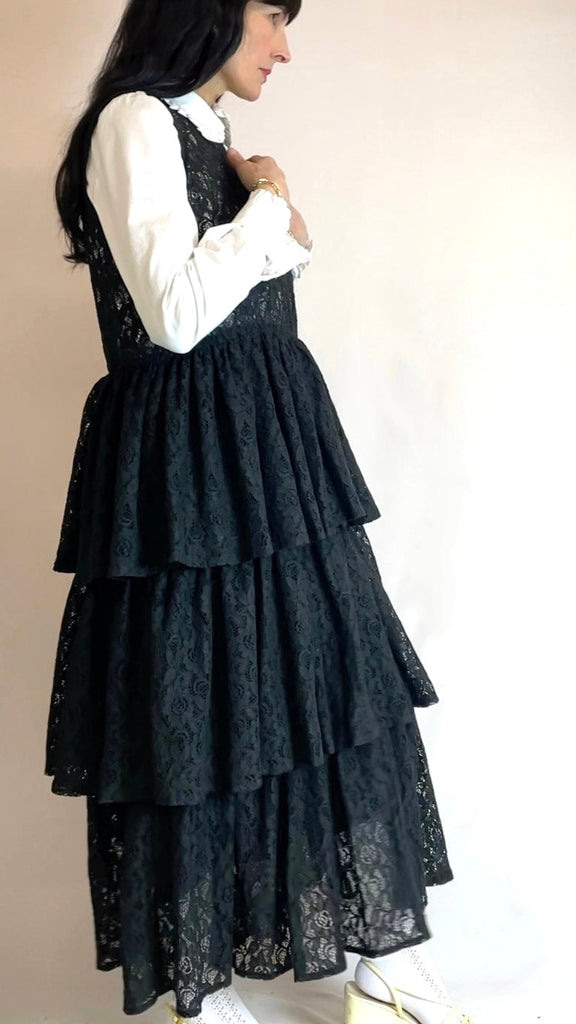 The Carousel Sleeveless Dress in Lace